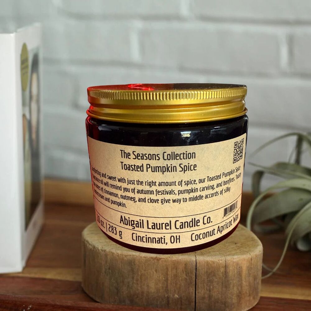Abigail Laurel Candle Co - Toasted Pumpkin Spce - The Seasons Collection - 10oz.